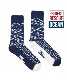 Chaussettes socksocket mixtes dépareillées Project Rescue Ocean